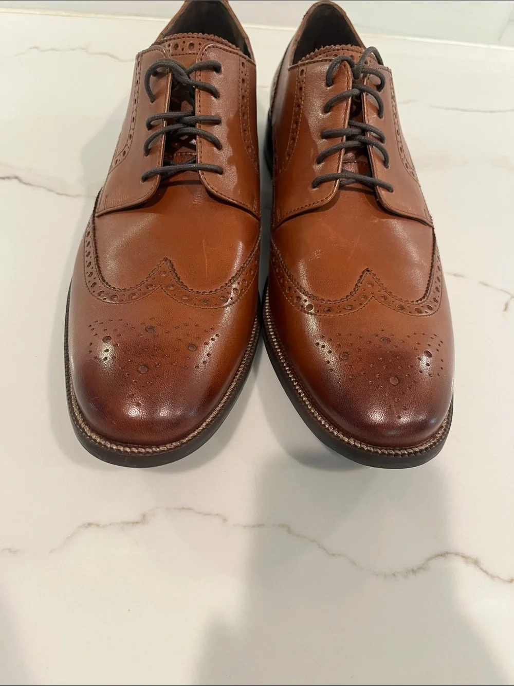 Cole Haan NEW Bedford Leather Wingtip Oxford in British Tan Java size 11